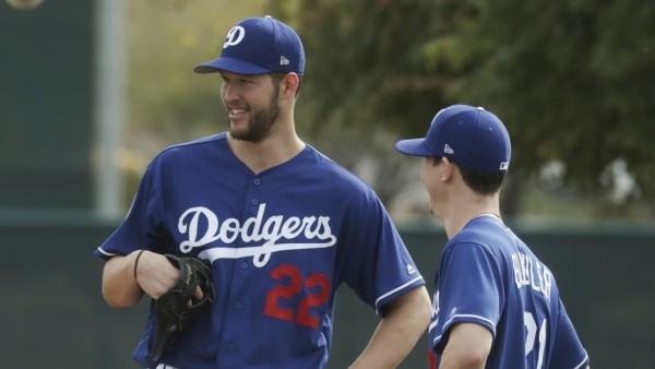 Clayton Kershaw tuvo una buena sesión este domingo.
