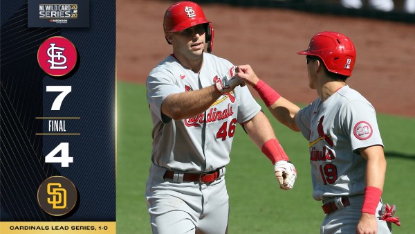 San Luis quedó a una victoria de avanzar a la siguiente ronda de postemporada. (Twitter @MLB)