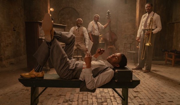 Chadwick Boseman en una escena de la última película que filmó. Foto: Tomada de Twitter.