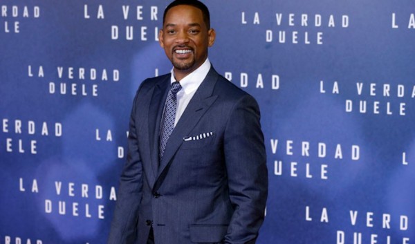 El actor estadounidense Will Smith posa durante la presentación de su reciente película La verdad duele, una historia escrita y dirigida por Peter Landesman y coprotagonizada por Alec Baldwin.