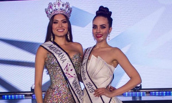 Andrea Meza, de Chihuahua, como ganadora de Mexicana Universal, la sinaloense Débora Hallal quedó como suplente.