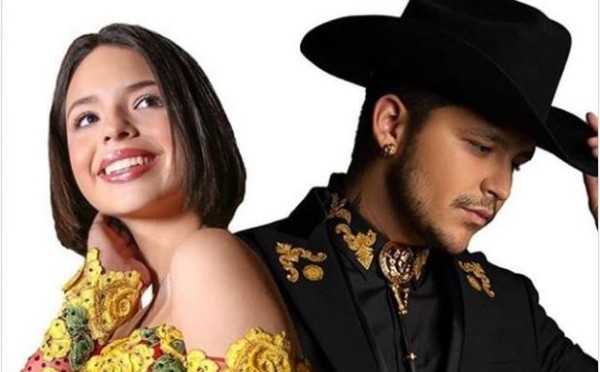 Ángela Aguilar y Christian Nodal. Foto: Tomada de @el.nodal
