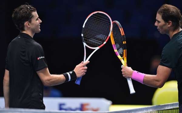 Rafael Nadal no pudo contra Thiem y se complicó la vida en el Masters.