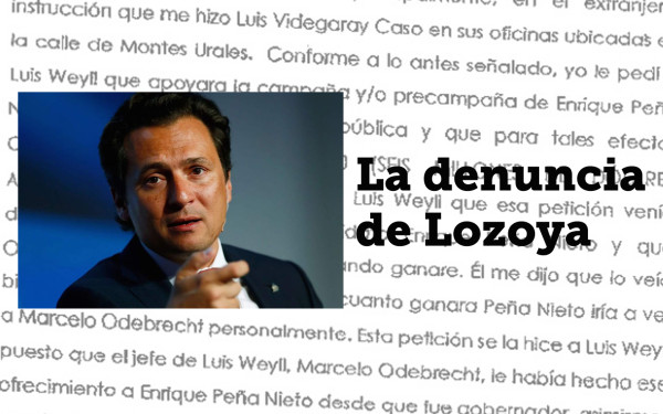 ¿A quién implica Lozoya en su denuncia? Aquí el documento completo