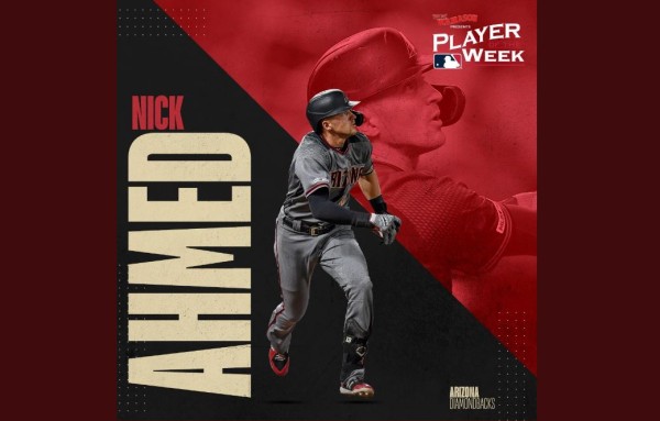Nick Ahmed es nombrado Jugador de la Semana en la L.N.