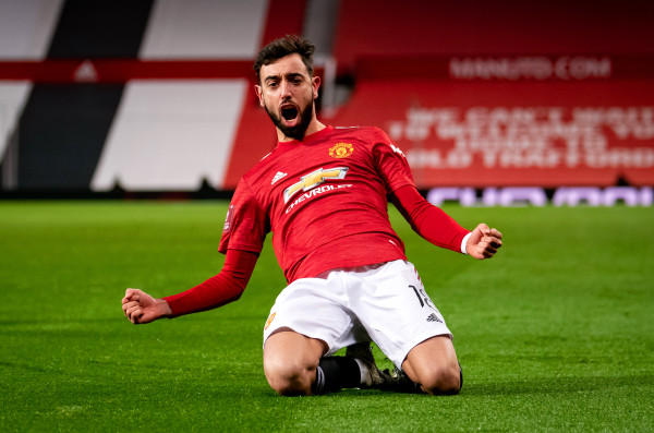 Bruno Fernandes realizó el gol del gane para el Manchester United.