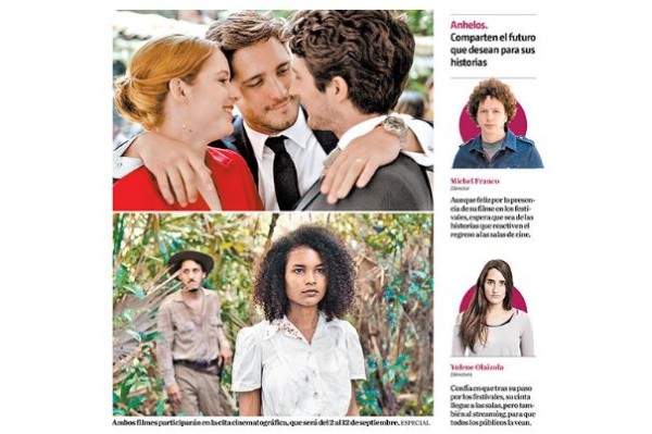 Michel Franco y Yulene Olaizola participan con sus trabajos recientes en el Festival de Cine de Venecia. Foto: Tomada de milenio.com.