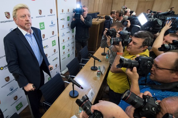 Boris Becker es presentado en su nuevo cargo.