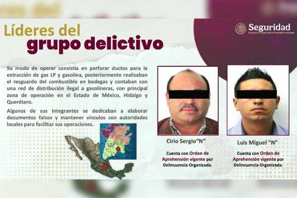 $!Desarticulan red de huachicoleo que operaba en Edomex, CDMX y Querétaro; detienen a 32 personas, entre ellas dos presuntos líderes