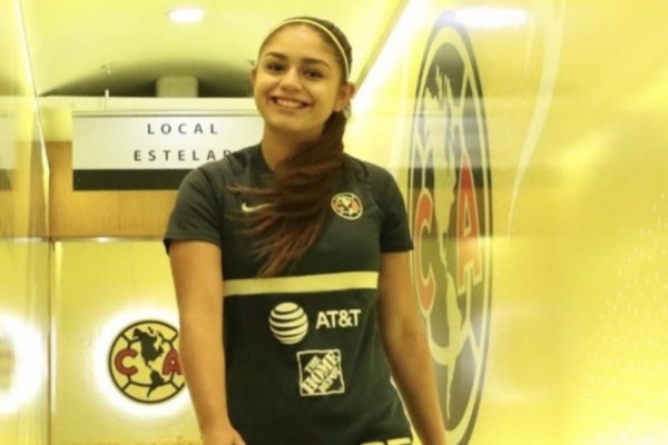 Jana Gutiérrez, mediocampista del América. Foto: Twitter, @gtz_jana