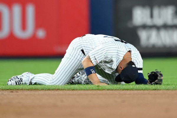 Gleyber Torres sufrió un tirón.