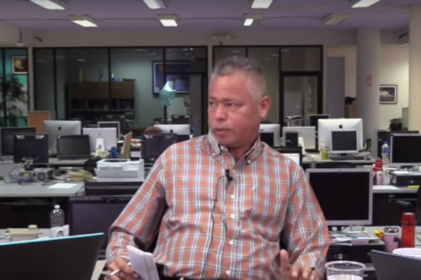 Leonel Aguirre Meza habla para Noticiero Noroeste.