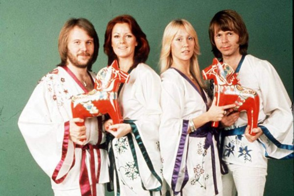 Benny Andersson, Anni- Frid Lyngstad, Agnetha Fältskog y Björn Ulvaeus.