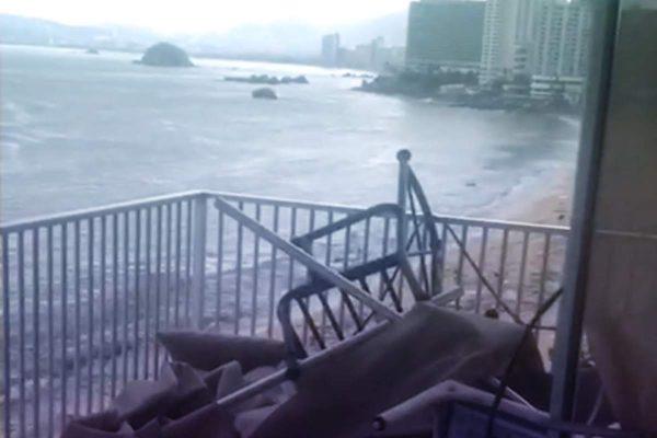 El hotel Elcano de Acapulco resultó con daños tras el impacto del huracán Otis.
