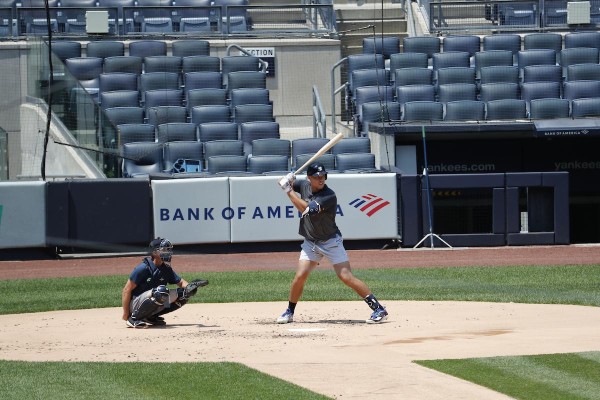 Aaron Judge poco a poco retoma su timing en el bateo. (Twitter @Yankees_Beisbol)
