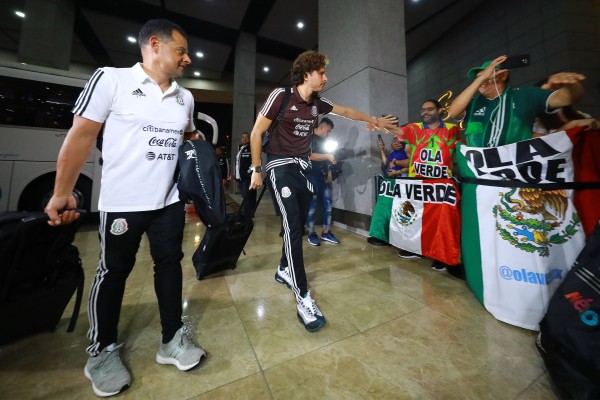 El Tricolor a su llegada a Panamá.