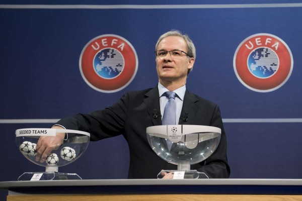 El sorteo de la Liga de Campeones.