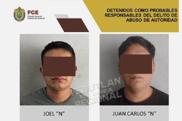 Van cinco policías de Veracruz detenidos por enfrentamiento en Totalco que dejó dos muertos