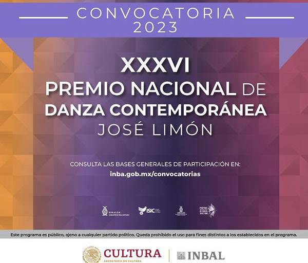 Convocan al Premio Nacional de Danza José Limón