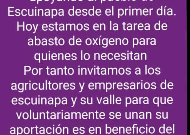 La Agrícola Rancho Las Cabras se solidariza con el pueblo de Escuinapa y el sur de Sinaloa.