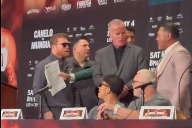 Se puso caliente la rueda de prensa.