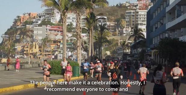 Participantes del Maratón Pacífico de Mazatlán, que dieron su testimonio de su estancia en el puerto.