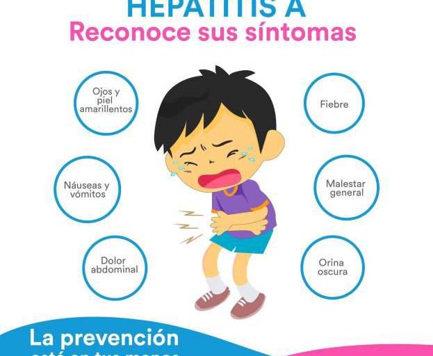 ¿Qué síntomas puede presentar un menor con hepatitis?