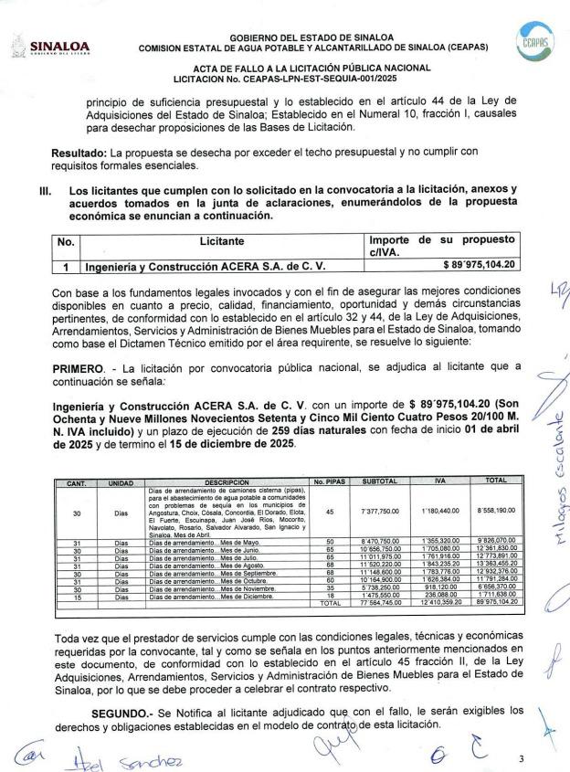 $!Gobierno de Sinaloa invertirá $89 millones para llevar agua en pipas a comunidades afectadas por sequía