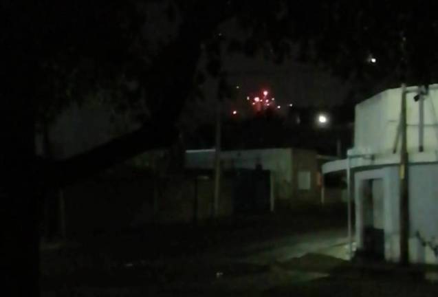 En el video se pueden ver las detonaciones.