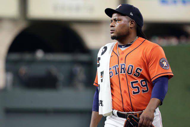 Framber Valdez es uno de los lanzadores de los Astros que se han lesionado en este inicio de temporada.