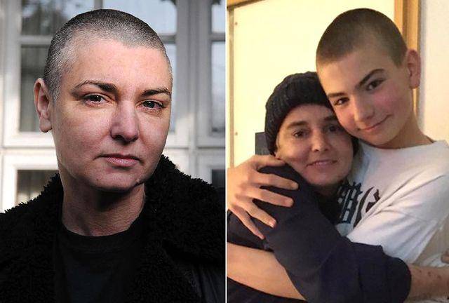 Sinéad O’Connor con su hijo Shane.