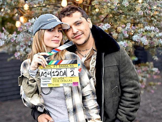Presume Belinda el nuevo tatuaje de Christian Nodal en su honor