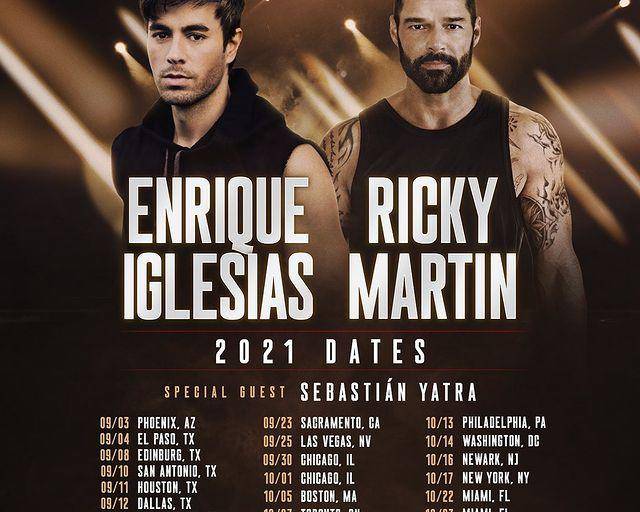 Ricky Martin y Enrique Iglesias harán tour en conjunto a Estados Unidos y Canadá