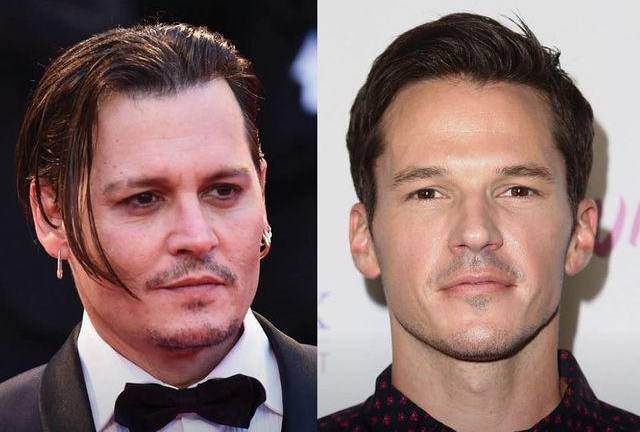Mark Hapka compartió esta imagen en su cuenta de Instagram, confirmando que interpretará a Johnny Depp.