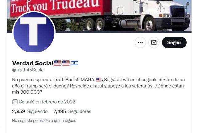 En la App Store del iPhone, “Truth Social” estaba ya disponible para descargar este lunes en Estados Unidos.