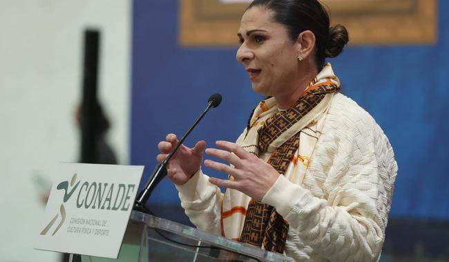 Ana Gabriela Guevara, titular de la Conade.
