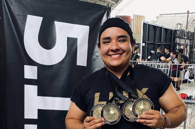 Maytia Millán demostró su calidad en el Campeonato Nacional de Powerlifting.