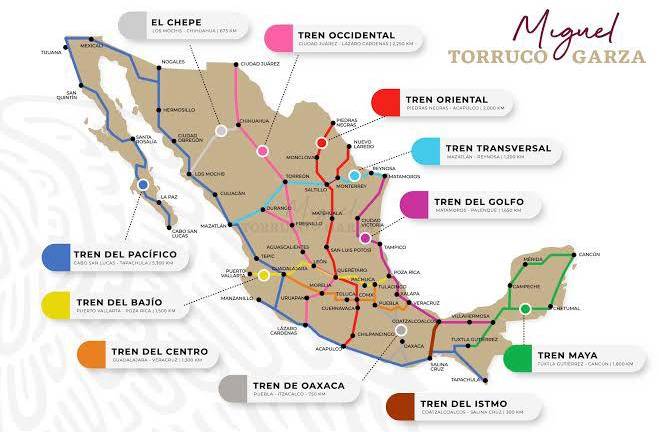 La iniciativa de 2022, fue propuesta por ex diputado de Morena Miguel Torruco Garza, para modernizar las vías para trenes de pasajeros.