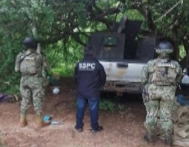 Asegura Marina explosivos, vehículos robados y droga en operativo en Concordia