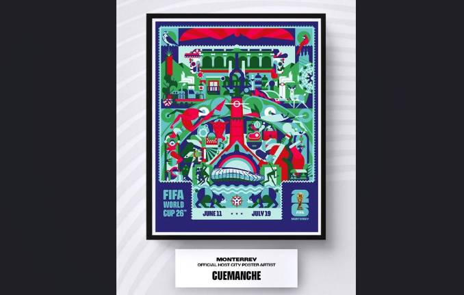 El póster fue hecho por el artista Mario Cortés ‘Cuemanche’.