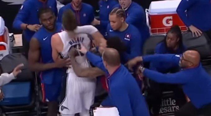 NBA suspende a 11 por altercado en duelo del Magic y Pistons