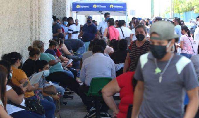 Área Covid en el IMSS de Mazatlán durante el azote de la variante Delta.