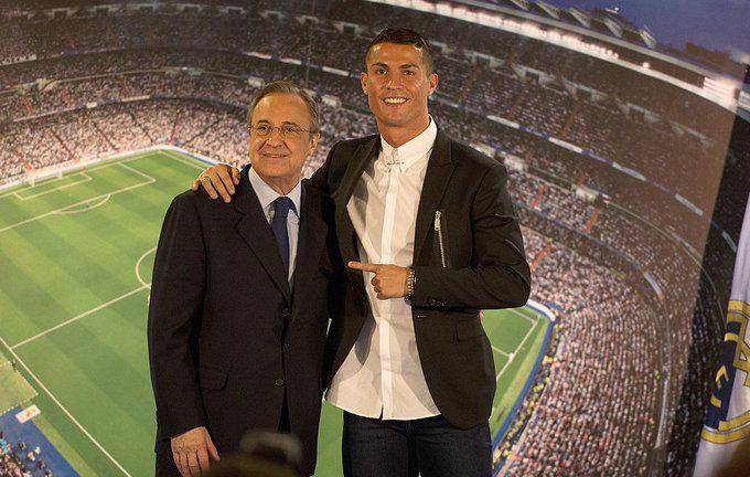 Florentino Pérez y Cristiano Ronaldo.