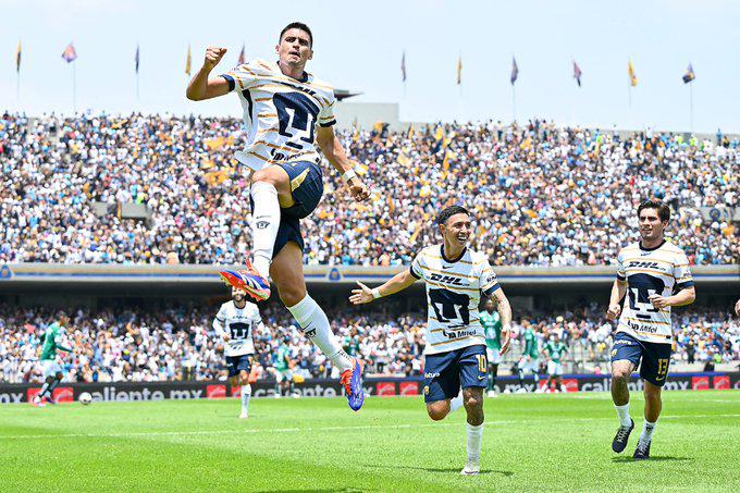 Pumas gustó y goleó en su debut del Apertura 2024 ante León