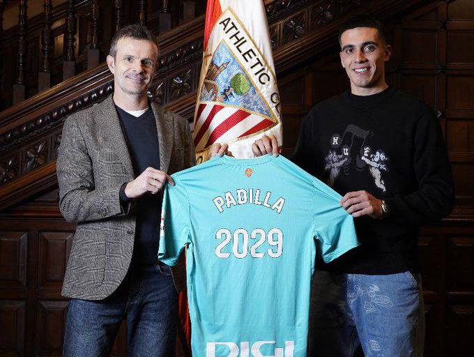 Alex Padilla renueva con Athletic Club hasta 2029