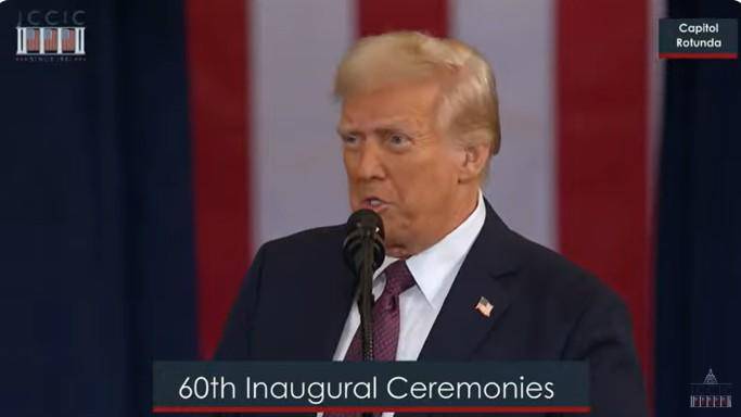 El Presidente de Estados Unidos Donald Trump anuncia en su discurso inaugural que retomarán el control de Panamá.
