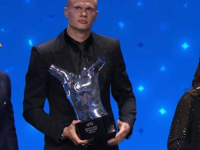 ¡Erling Haaland es el Jugador del Año de la UEFA!