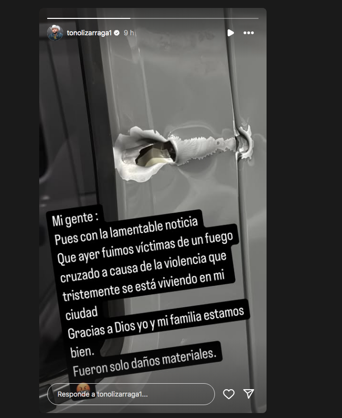 $!Denuncia el cantante Toño Lizárraga haber sido víctima de violencia