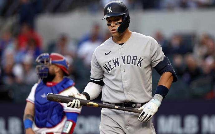 Aaron Judge no tiene actividad desde el pasado jueves.