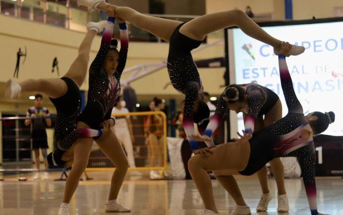 Los mejores gimnastas de Sinaloa se dan cita en la justa.